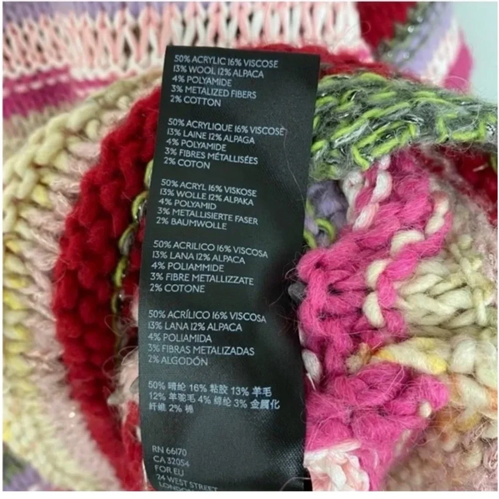 Anthropologie colourful striped knit sweater (M|L) - Picture 7 of 9